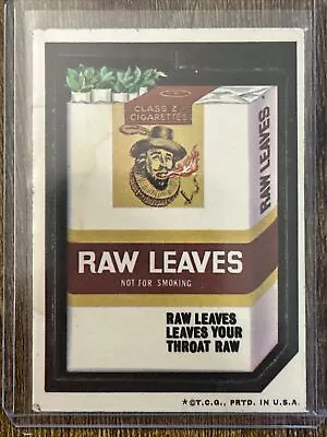 1973 Topps Wacky Packages Series 3 OPC RAW LEAVES WHITE BACK - Super Rare • $39.99