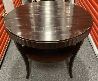 $3500.00 LARGE Barbara Barry For Baker Two Tier Art Deco Style Mahogany Table • $675