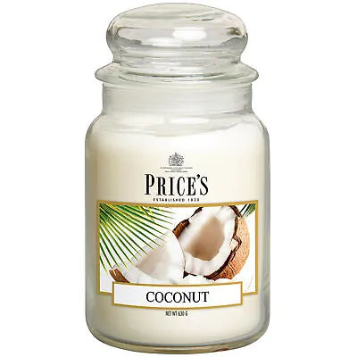 Prices Candles Large Glass Jar Coconut 150 Hours Burn Time Prices Candles • £12.99