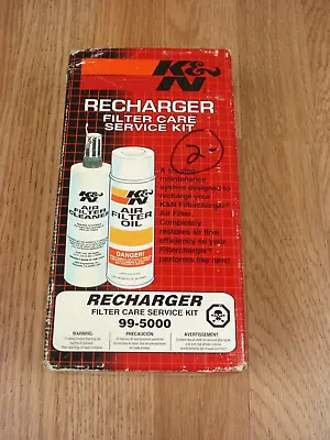 K&N RECHARGER  Air Filter Care Service Recharger Kit 99-5000 - New Sealed • $15