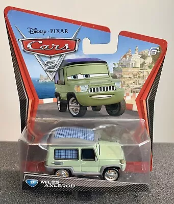 Disney Pixar Cars 2 Mattel #17 Miles Axlerod New In Box • $18.99