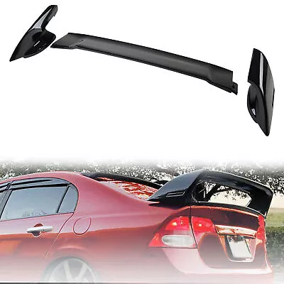 Trunk Wing Spoiler Fits For 2006-2011 Honda Civic 2DR Coupe Unpainted Mugen • $78.75