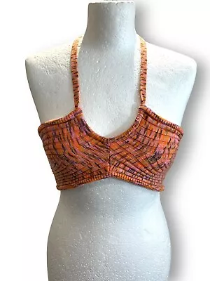 $29.71 • Buy Urban Outfitters Space-Dye Cropped Halterneck Top Pink Size M Uk 10