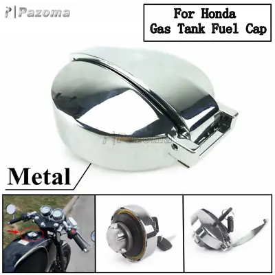 Motorcycle Gas Fuel Tank Oil Tank Cap Cover Lock Fits Honda CM125 CL400 VLX 400 • $31.40