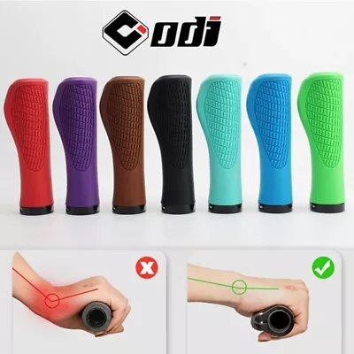 ODI Lock On Handlebar Grips MTB Bike Rubber Ergonomic For 22.2mm Handle Bar Plug • $27.30