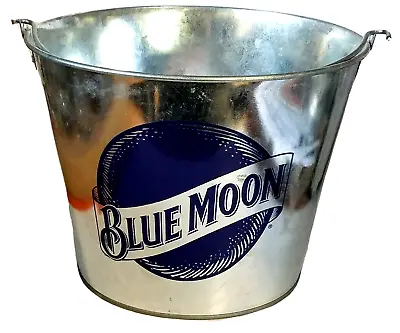 Blue Moon Beer Ice Bucket 5qt Metal 7 1/4  Tall • $15.95