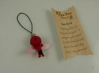 Voodoo Friend Bad Devil Cell Phone Strap Charm Doll Voo Doo Friends • $7.50