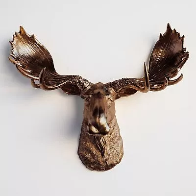 M0909 Moose Head Wall Mount Bronze • $234.68
