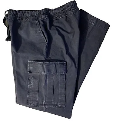 FREE ASSEMBLY Men’s Pants Black 30 X 30 Cargo Pants Drawstring Elastic Waist • $12