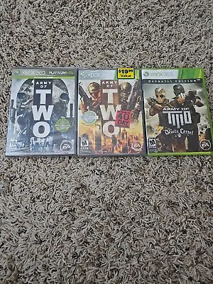 $104.99 • Buy Army Of Two - 3 Game Lot - New Sealed Devil's Cartel 40th Day - Xbox 360