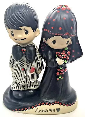 Altered Precious Moments Wedding THE ADDAMS FAMILY Topper Gomez Morticia FAN ART • $40