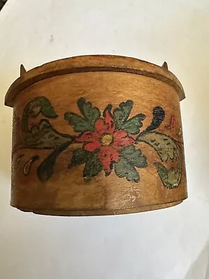 Vintage Antique Norwegian Round Tine Box • $64.99