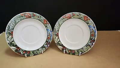 £21.06 • Buy Le Houx GIEN France Holly Berry  Pair SAUCERS