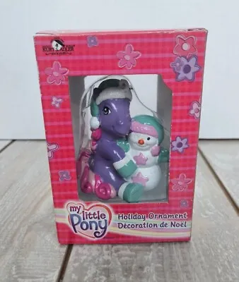 2005 Kurt S. Adler My Little Pony Christmas Snowman Ornament Fizzy Pop Purple • $24.97