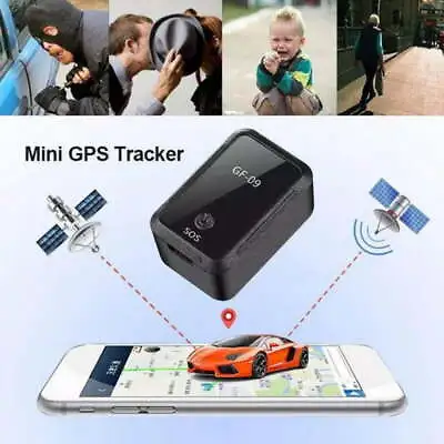 GF09 Mini Magnetic GPS Tracker Real Time Tracking Car Locator Device 2G GSM GPRS • £11.99