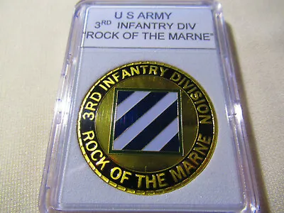 $14.99 • Buy US ARMY 3rd INFANTRY DIVISION  Rock Of The Marne  Challenge Coin 