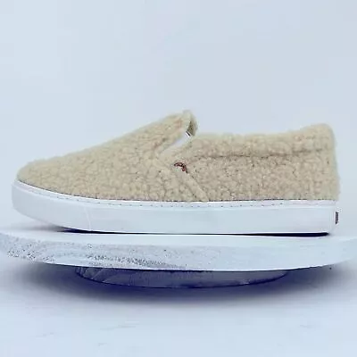 LAMO Womens Piper Exotic Slip On Shoes Cream Wool Sneakers NWOB Size 9 • $18