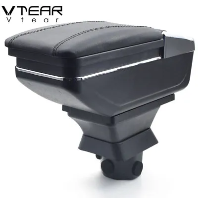 Vtear For Mazda 2 Sedan Armrest Box PU Leather Central Store Content Box 2008-13 • $45