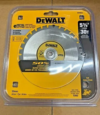 $17.20 • Buy Dewalt Construction Aluminum Cutting Blade! Hand Trim Circ Saw 30 Teeth Metals