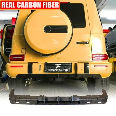 Fits Mercedes-Benz G Class G63AMG 19-20 Carbon Fiber Rear Bumper Diffuser Chin  • $474.99