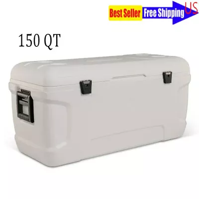 Marine Cooler 150 Qt Hard Side Ice Chest Camping Outdoor Portable High-capacity • $113.71
