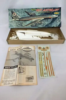 Vtg 1965 American Airlines Boeing 707 AstroJet Jet Aircraft Model Complete Box • $199