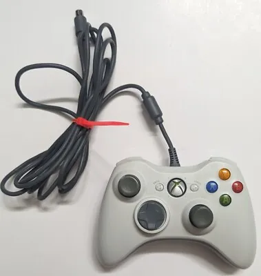$13.99 • Buy Broken OEM White Wired Microsoft XBOX 360 Controller, Official, AS-IS/For Parts