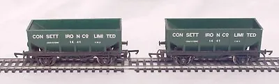 2x Hornby 00 Scale R.232 Consett Iron Co Limited Ore Hopper Wagons • £20