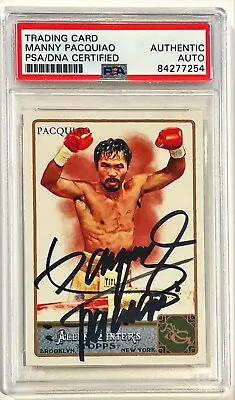 2011 Topps Allen & Ginter Manny Pacquiao Rookie RC Signed Auto Card #262 PSA/DNA • $799.99