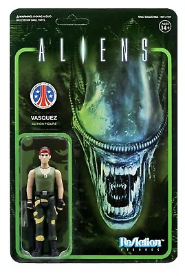 Aliens Movie ReAction Space Marine Vasquez 3.75 Inch Action Figure • $13.99