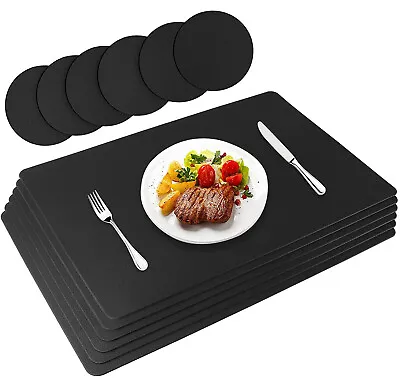 $32.89 • Buy 6X Placemat Set,Easy To Clean Non-slip Heat Resistant Dining Table Mat, Washable
