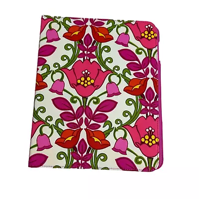 Vera Bradley Pink Floral Lilli Bell IPad Tablet Case Folio • $22.99