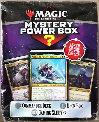 Magic MTG Mystery Power Box Commander Deck Deck Box Sleeves Sealed Damaged Box • $42.99