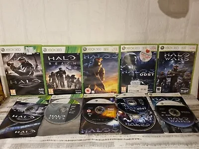 Halo Xbox 360 Bundle Odst-Reach- Wars 5 Games Microsoft- Live  • £21.99