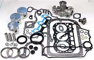 Kawasaki 3010 4010 Mule Diesel Engine Complete Rebuild Kit Pistons Water Pump • $352.28