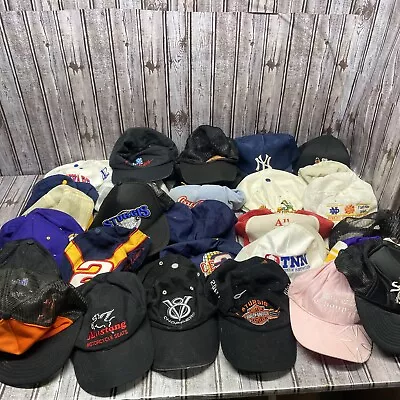 FOR RESTORATION Lot Of 30 Vintage Hats Misshapen Defected  Motorcycles Sports • $0.99