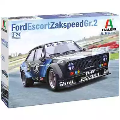 Italeri 1/24 Ford Escort Zakspeed Gr2 Road Racing Car Model Kit 3664 Scale 1:24 • £34.99