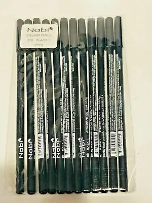 Nabi Eyeliner Pencil E01 Black 12 Pcs 7.5  Long • $12.99