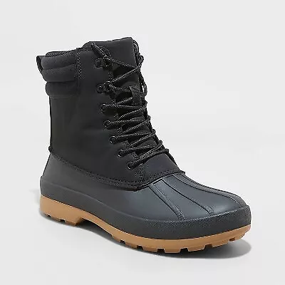 Men's Cody Duck Winter Boots - Goodfellow & Co Black 7 • $22.96