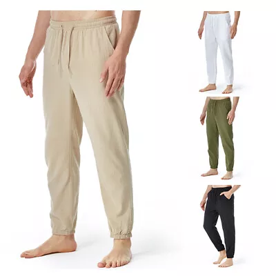 Medieval Men's Pants Drawstring  Vintage Men Loose Trousres  Leisure Pants • $25.99