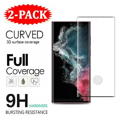 2 X Full Tempered Glass Cover Screen Protector For Samsung Galaxy S22 S23 S21+ • £4.29