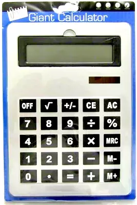 £10.95 • Buy A4 Calculator Giant Desktop Calculator 8 Digit Dual Power Jumbo Calculator New
