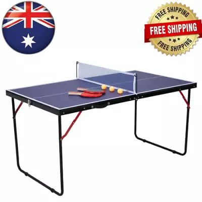 New Portable Tennis Table Folding Ping Pong Table Family Game Set -AU STOCK NEW* • $83.89