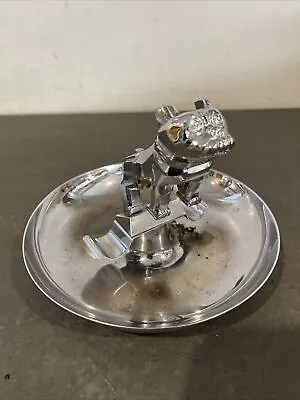 Vintage Mack Truck Bulldog Chrome Cigar Ashtray 7” Truck Hood Ornament • $45