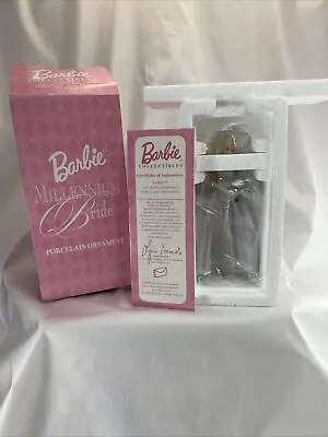 2000 Avon Barbie Millennium Bride Porcelain Keepsake Doll Ornament COA • $8.99