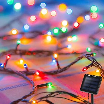 100 LED Solar String Lights Outdoor Garden Party Summer Fairy Wedding Lamp Decor • $12.95