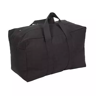 Parachute/Cargo Bag - Black Cotton Canvas • $23.63