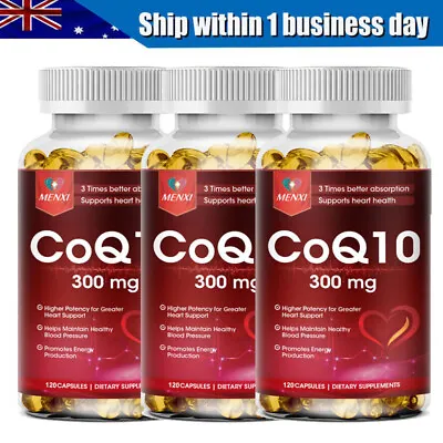 CoQ 10 Coenzyme Q10 300mg Cardiovascular Support For Heart Health 360 Capsules • $30.79