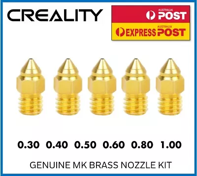 Creality 5PC MK Nozzle Kit MK8 Genuine Ender CR10 Premium 1.75mm 3D Printer • $19