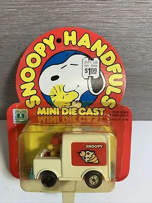 Vintage Hasbro Snoopy Handfuls Mini Die Cast Woodstock In Ice Cream Truck NOS • $24.99